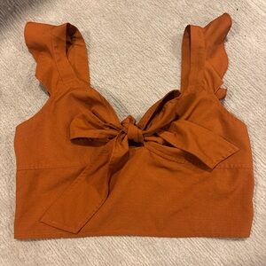 Cider Cropped Tie Tank